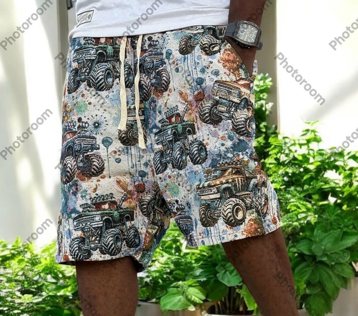 Shorts d'été imprimés homme
