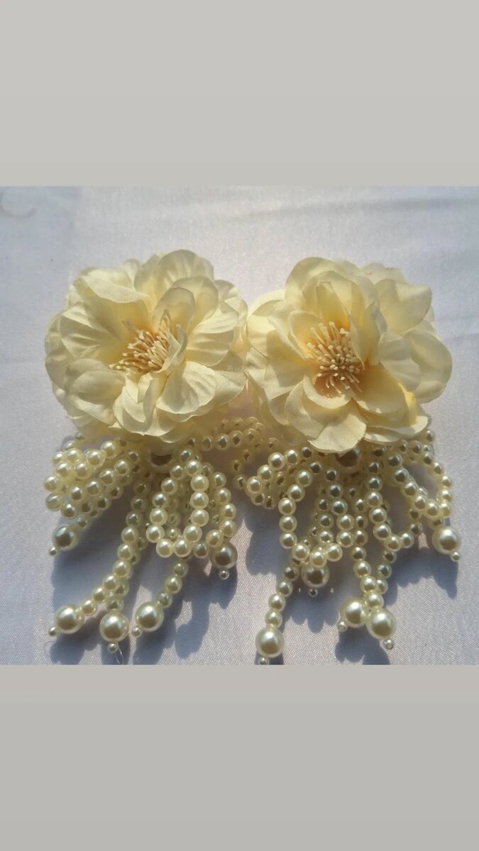Pearl Petal Earrings
