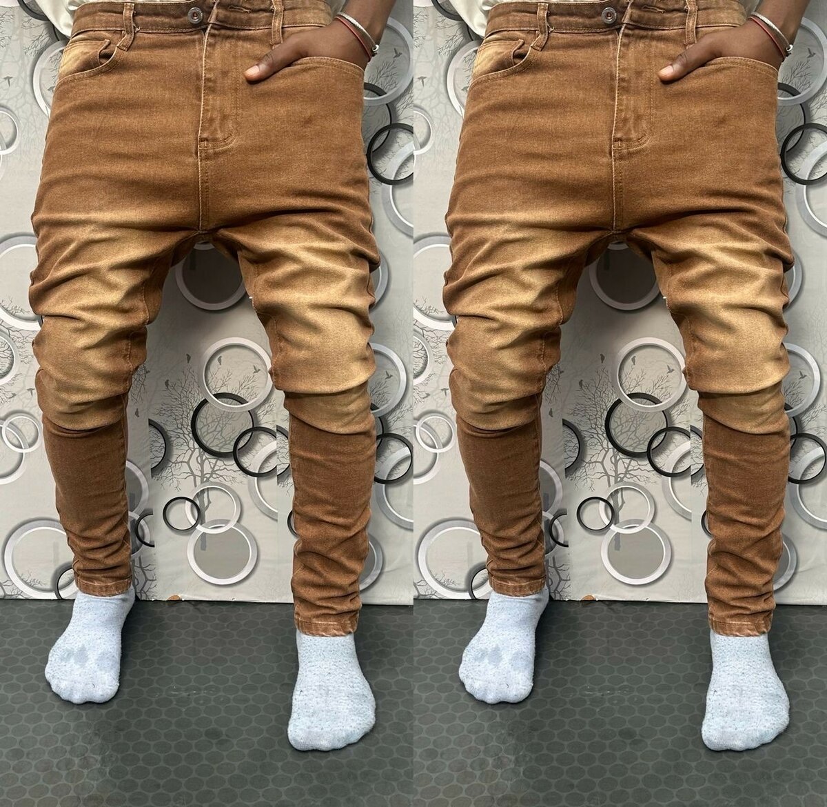 Jeans larges décontractés homme