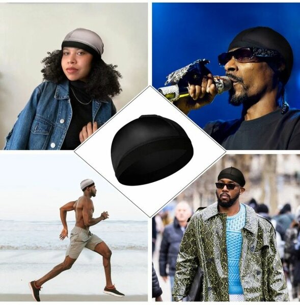 Bonnet en satin unisexe