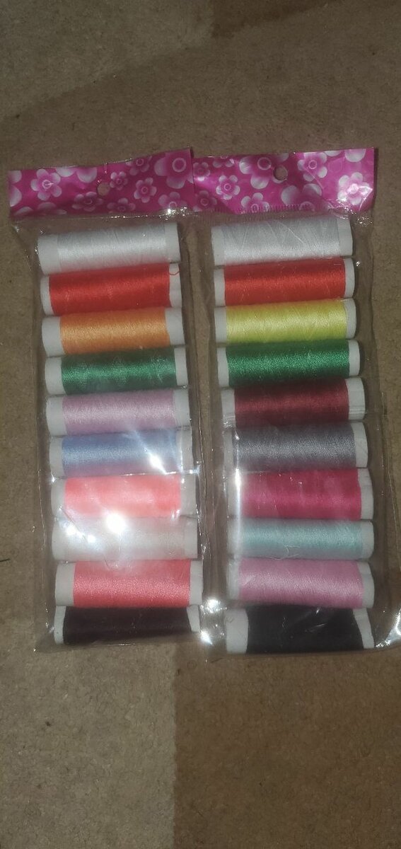 10 PCS  fils à coudre colorés