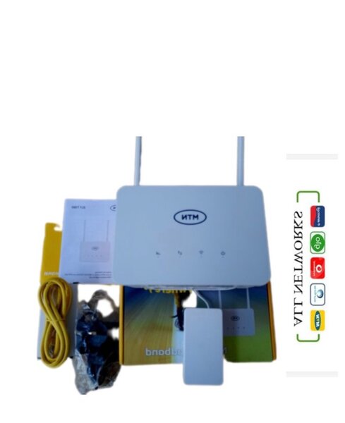 Universal Broadband 4G Router + Backup Battery- White