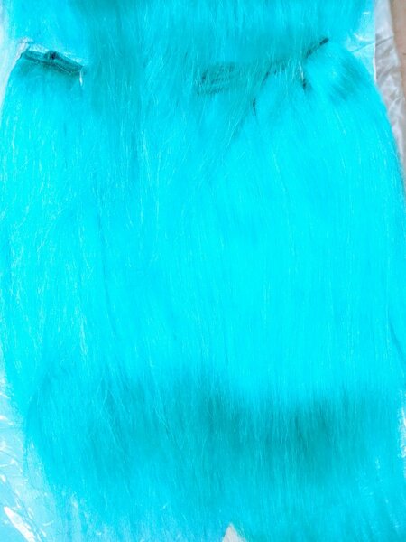 Extensions cheveux turquoise