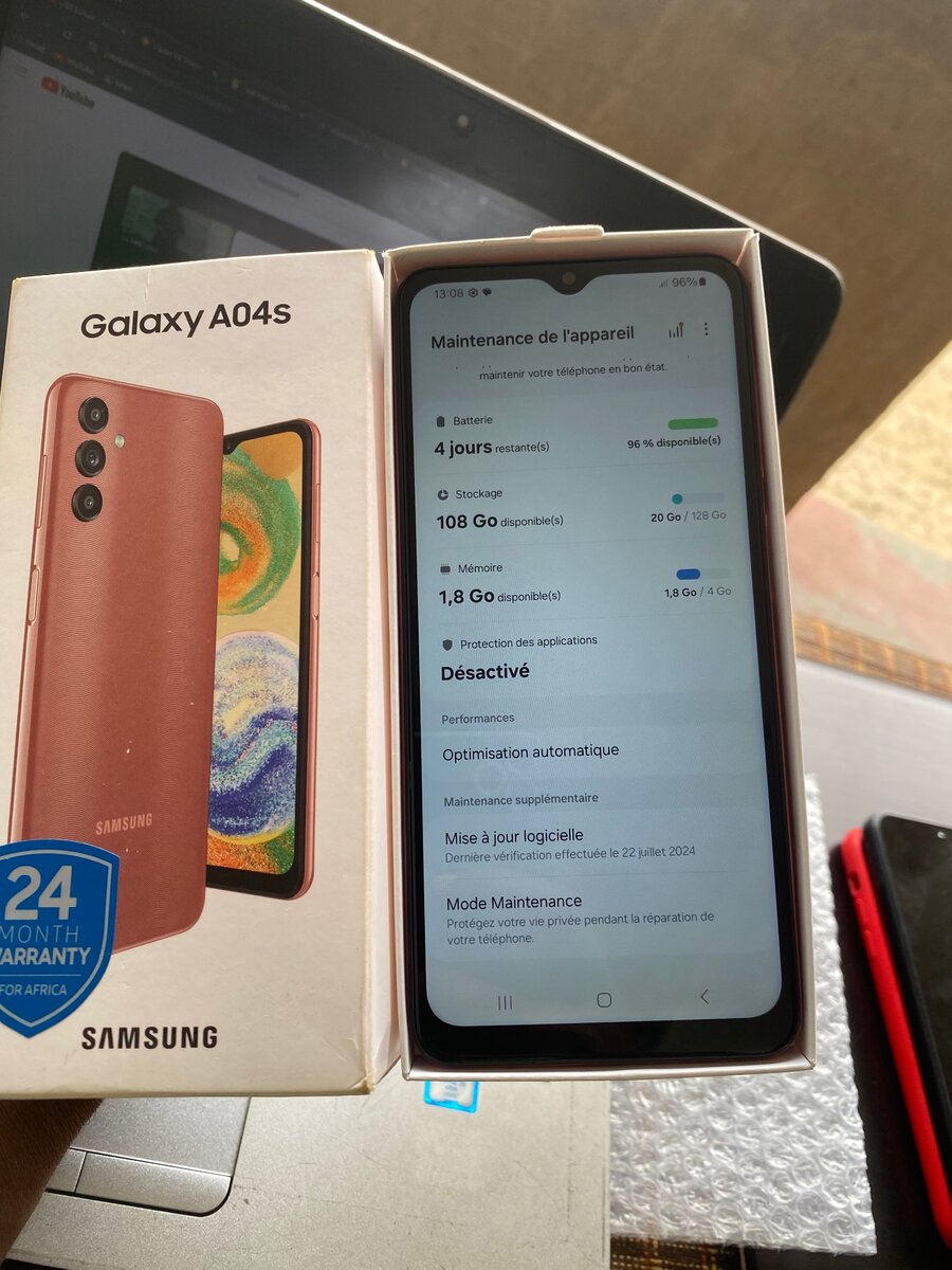 Samsung A04s 128G  Dual Sim  État Neuf