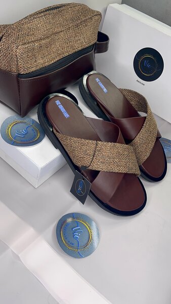 Sandales décontractées en cuir pour hommes