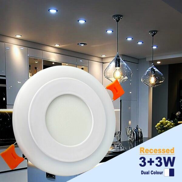 Spot LED Encastré 3+3w RVB