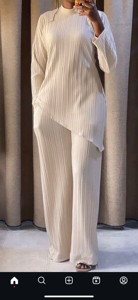 Ensemble élégant plissé pour femme