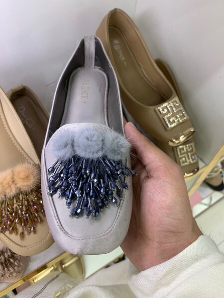 Ladies Pumps 2 Colors Cream,Gray