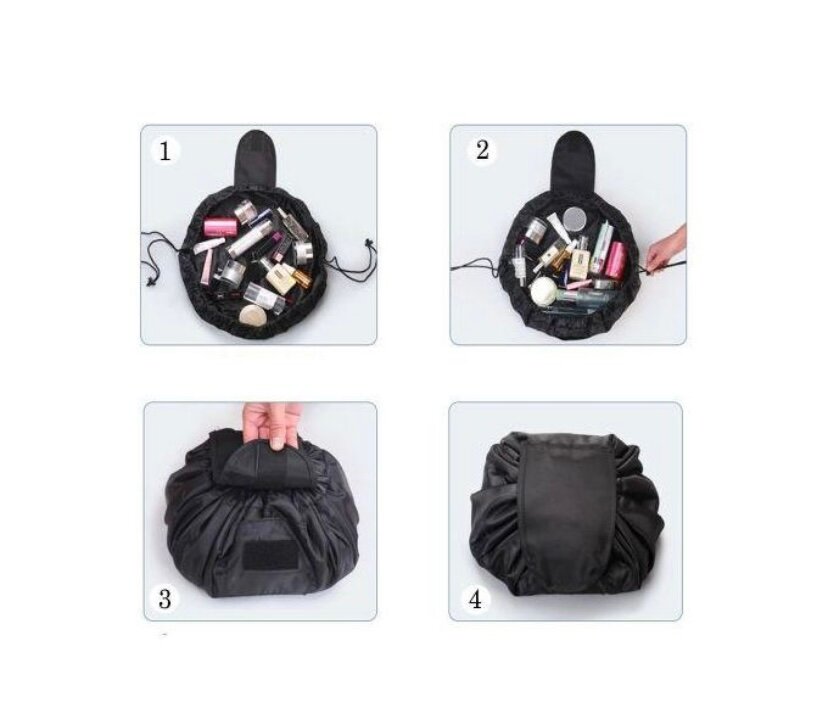 Trousse à maquillage ronde pratique