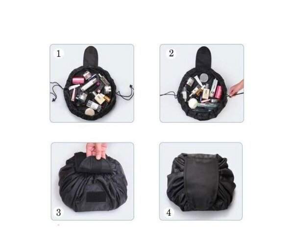 Trousse à maquillage ronde pratique