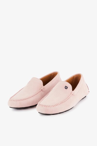 Mocassins en daim rose pour hommes