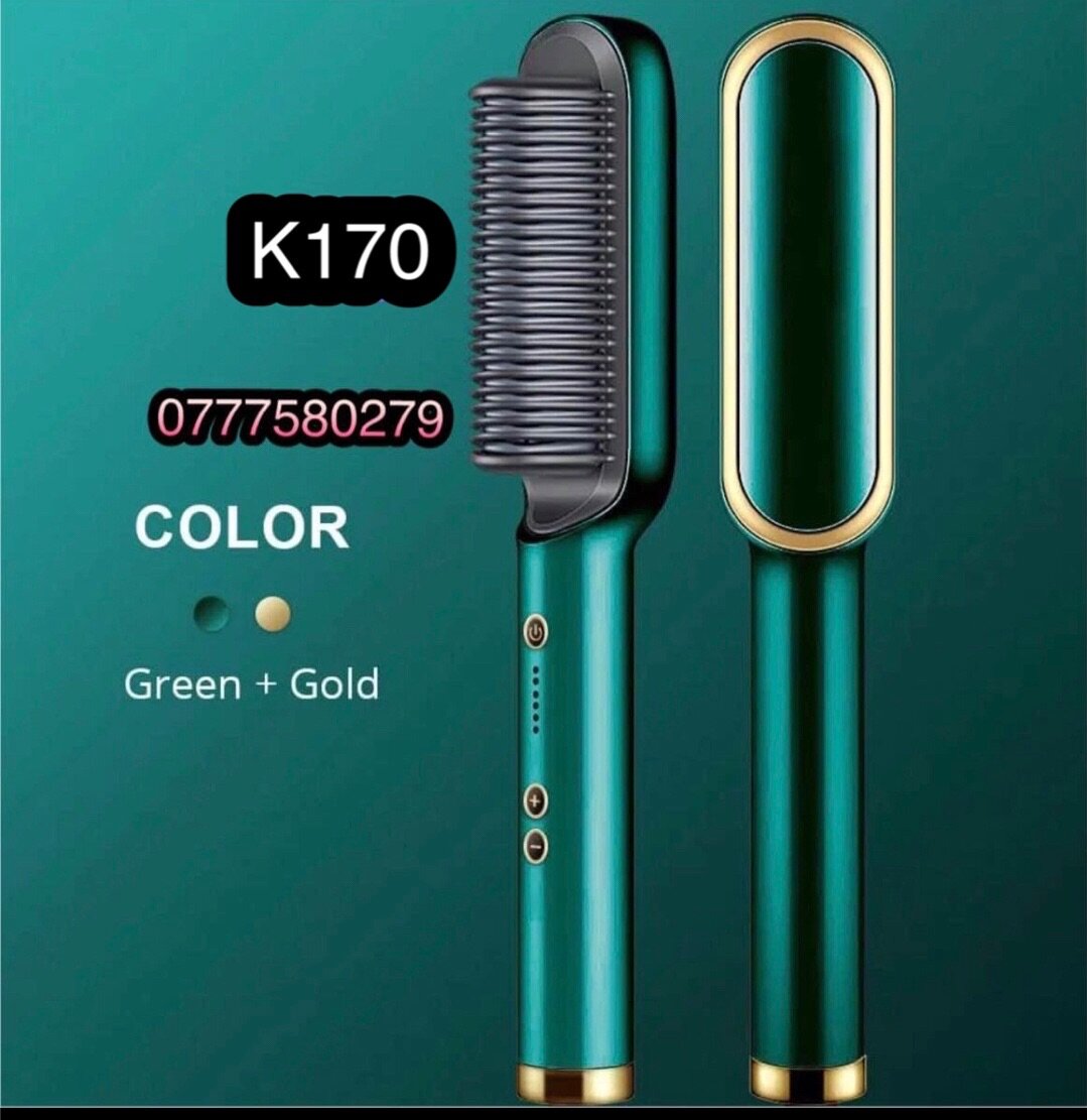 Natural hair hot comb brush