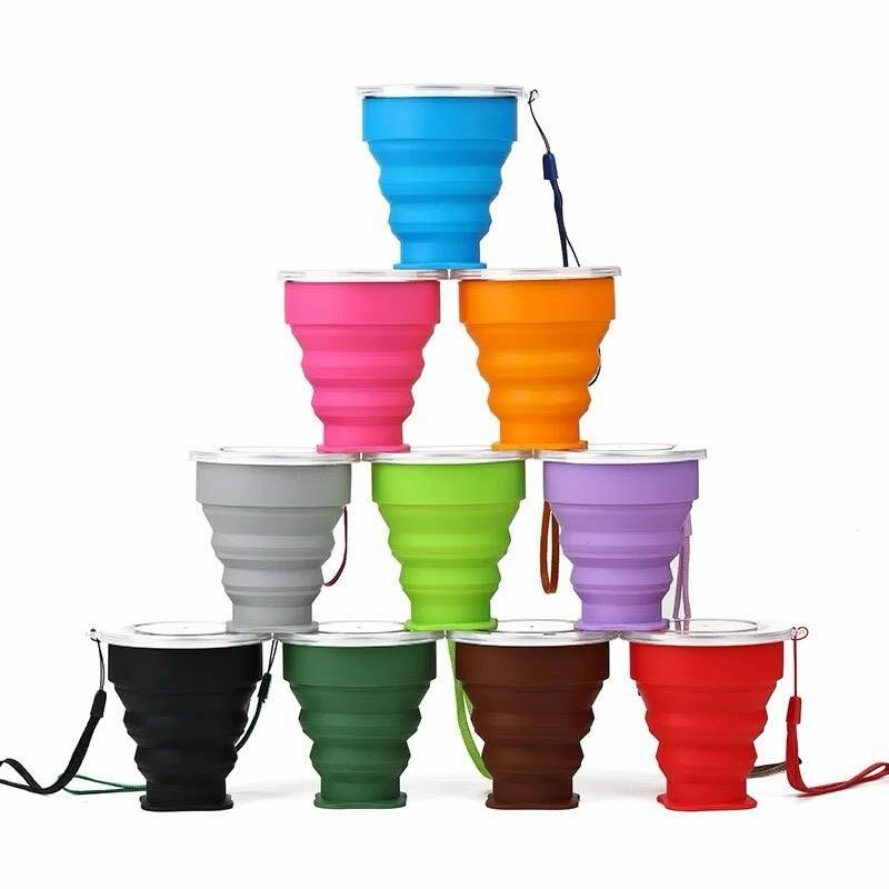 Tasse silicone pliable