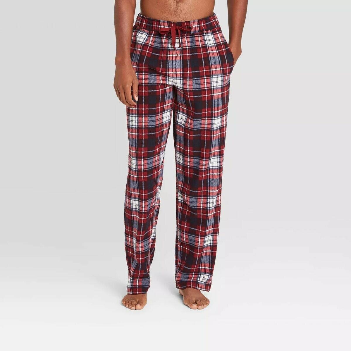 Mens plaid pajamas