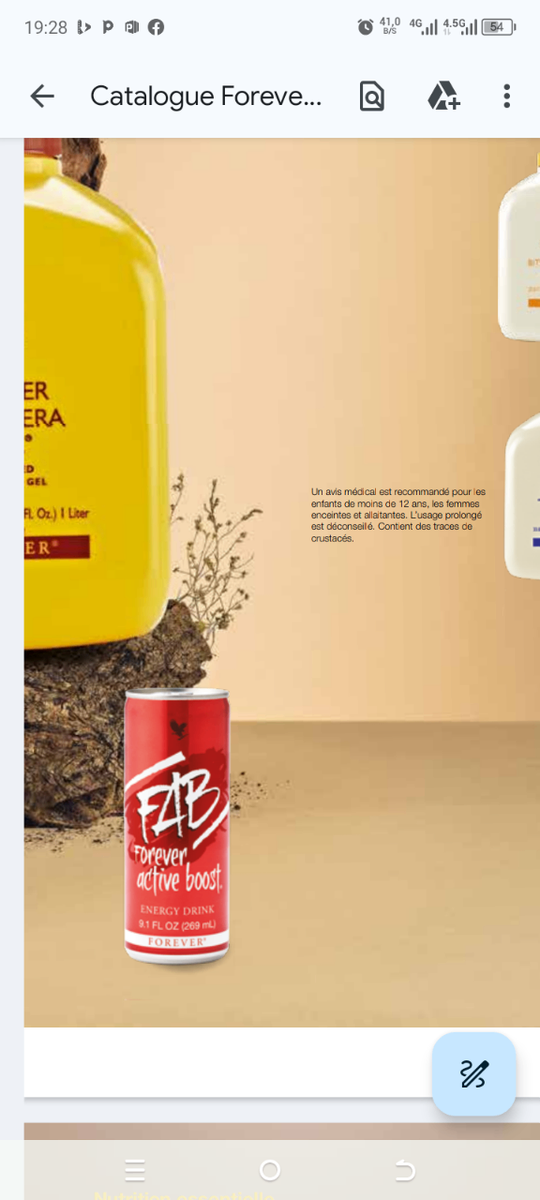 Boisson énergétique FAB