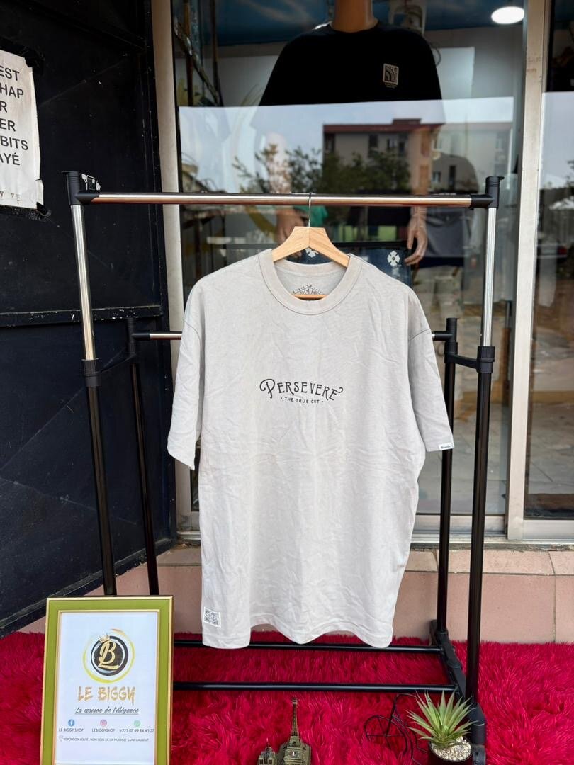 T-shirt homme en coton "Persevere"