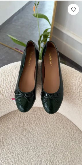 Avani Green flat Shoes