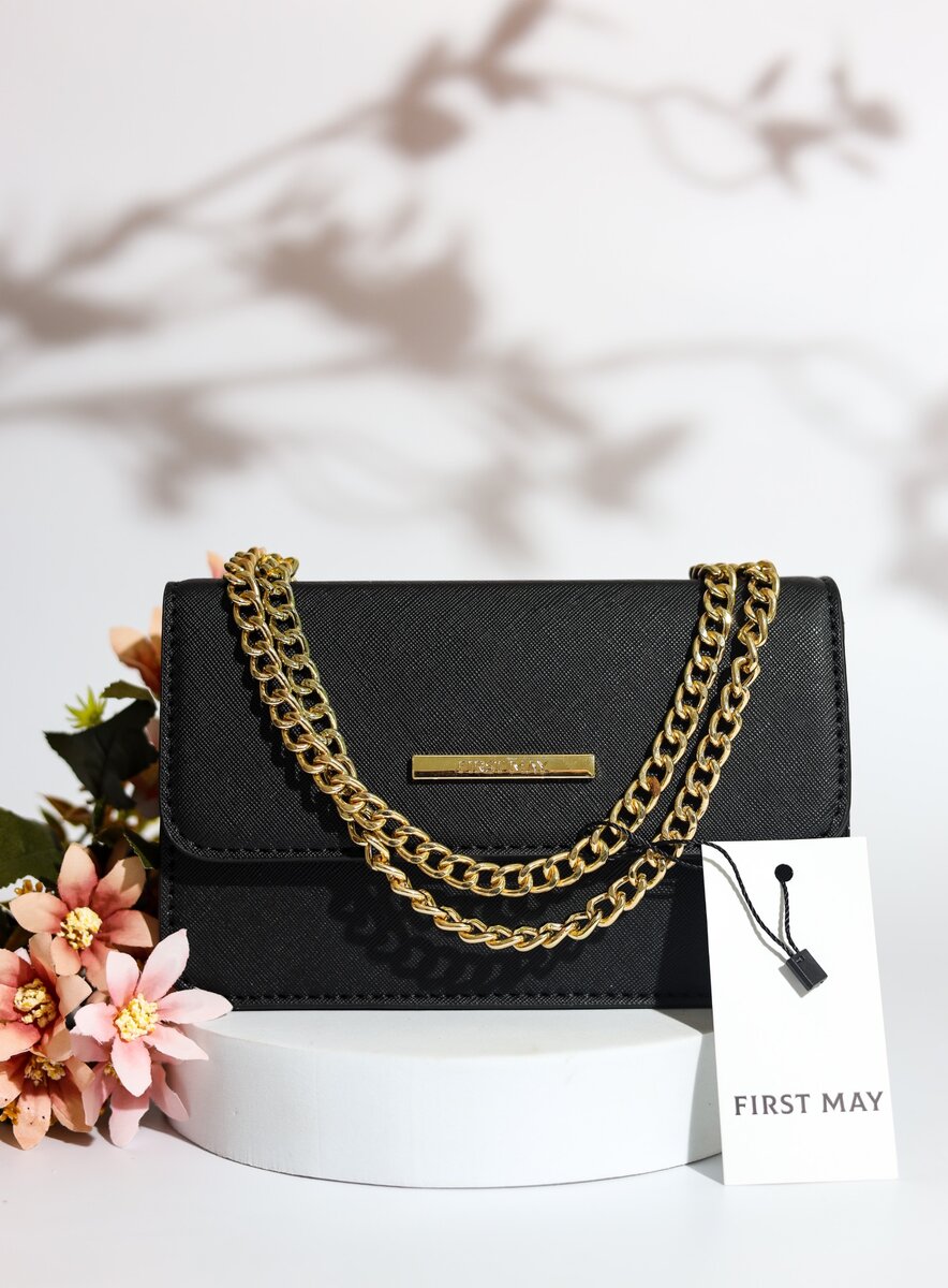 Black chain bag