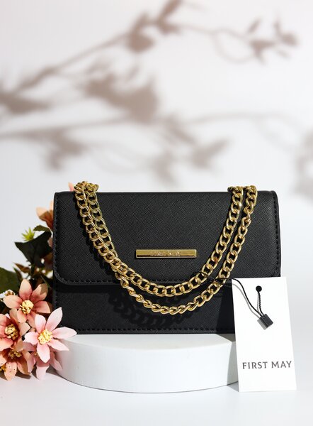 Black chain bag