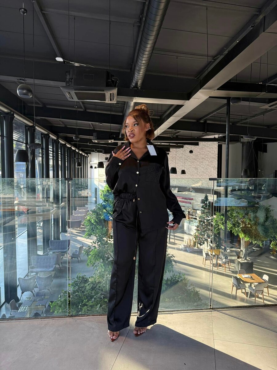 shirt and trousers black