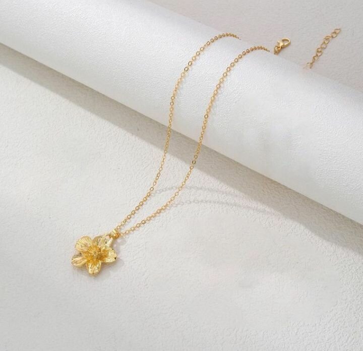 Ensemble Bijoux Fleurs Dorées