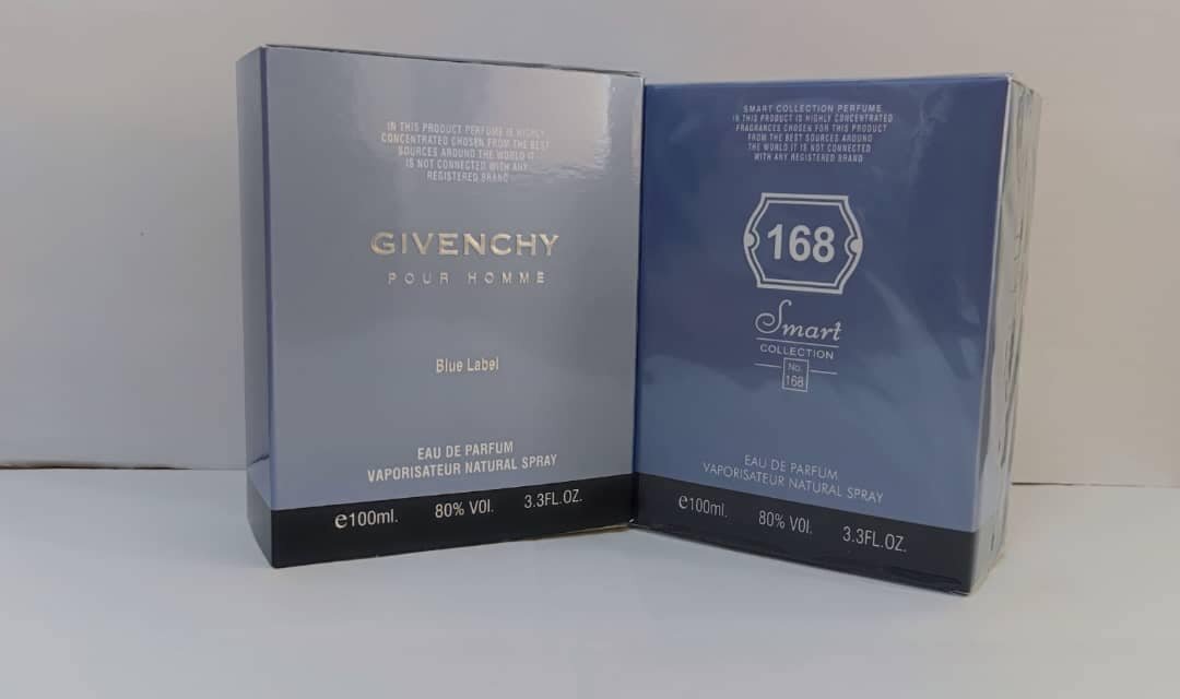New Scents Smart № 168  GIVENCHY pour HOMME BLUE LABEL Men's Perfume Eau de Toilette 100 ml