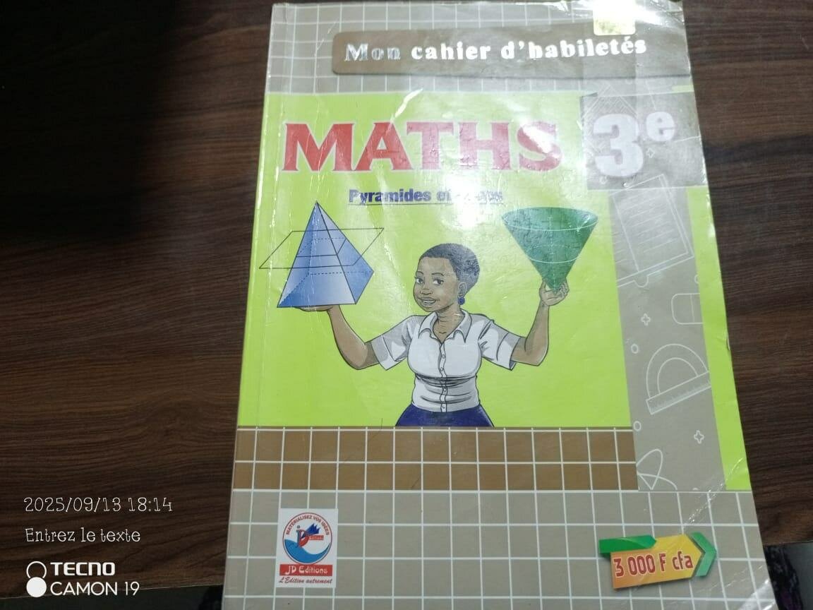 Cahier de Mathématiques 3e