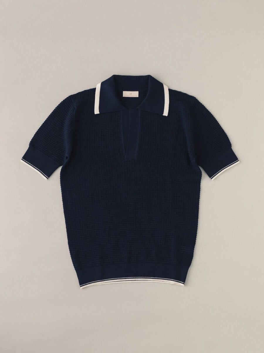 Polo en tricot unisexe élégant