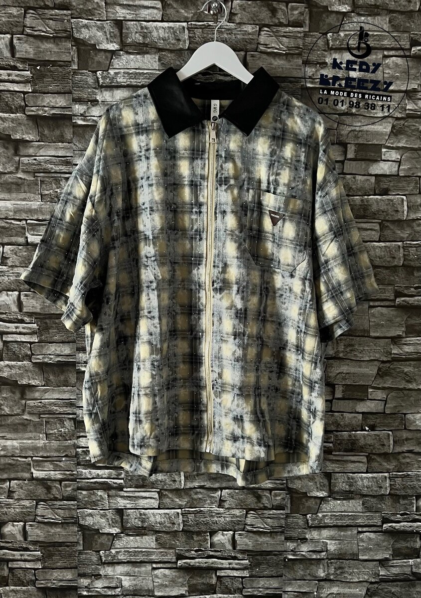 Chemise à carreaux homme