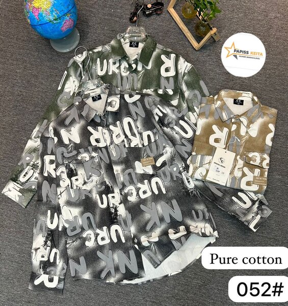 Chemise en coton imprimée