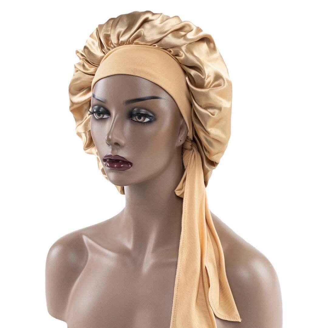 Bonnet de nuit en satin