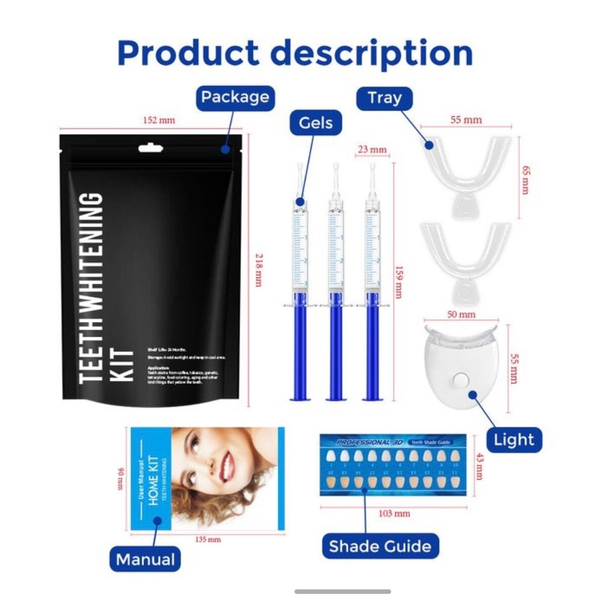 Kit blanchiment dentaire