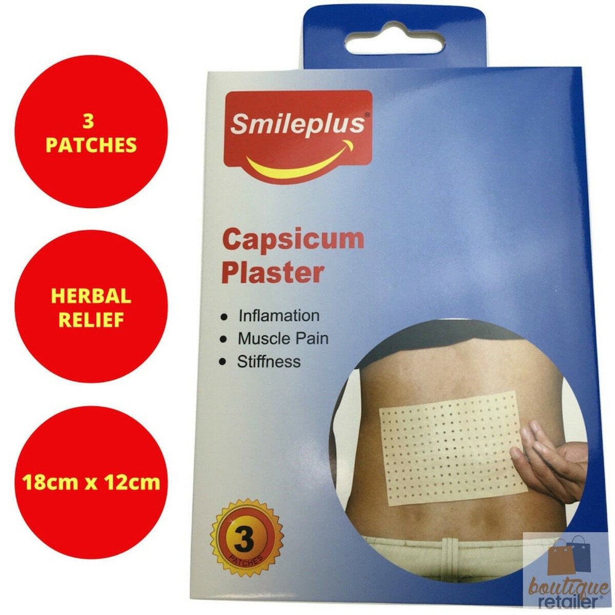 Smileplus - Patch anti-douleur capsicum