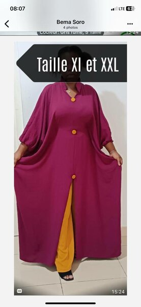 Robe longue élégante taille XL-XXL