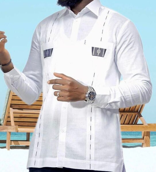 Chemise en lin blanc élégante