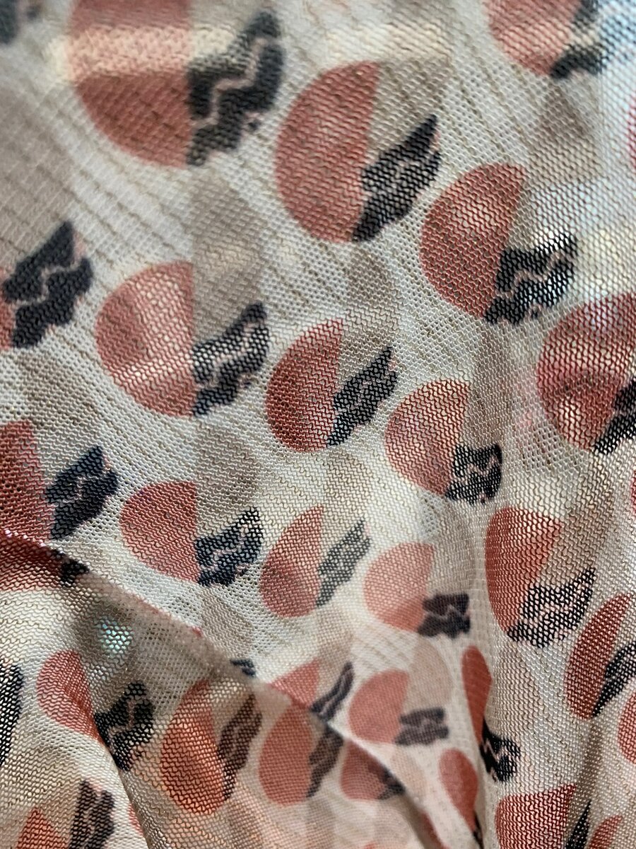 Jupe longue à motif géométrique