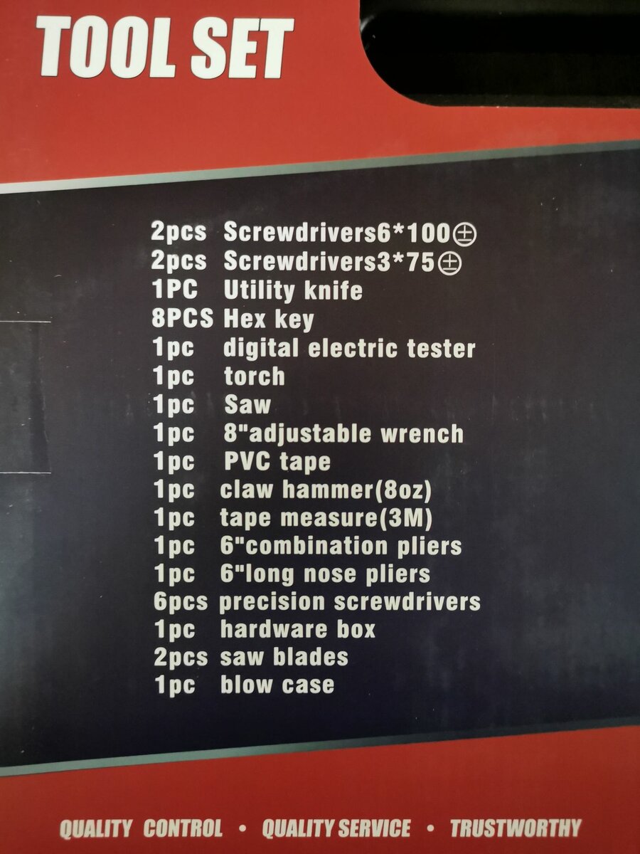 BOÎTE À OUTILS 32 PIÈCES