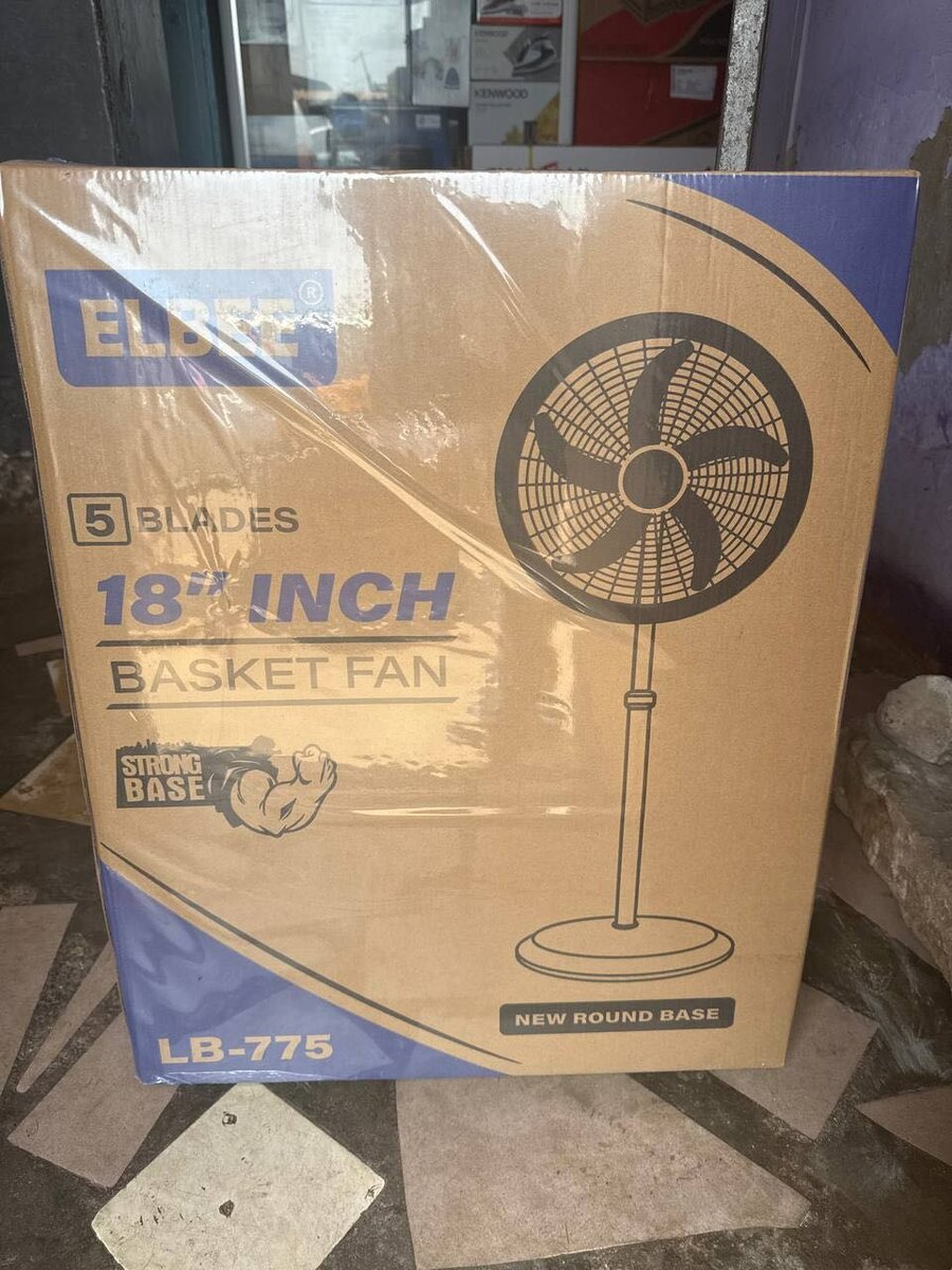 Elbee 5 Blades 18 Inch Basket Fan Strong Base