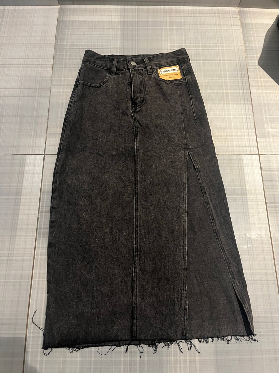 Jupe Longue Denim Femme Élégante