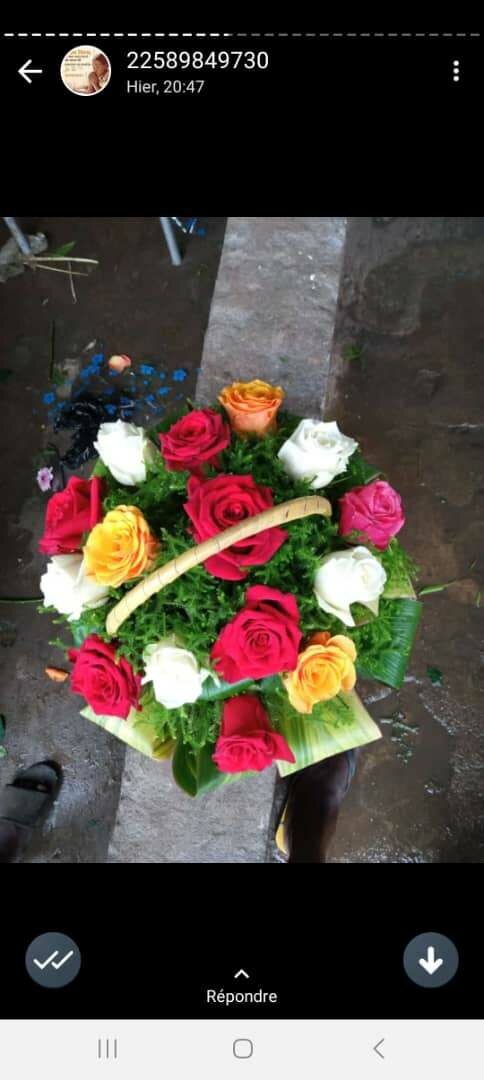 Bouquet de fleurs naturelles,