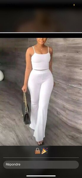 Ensemble blanc élégant