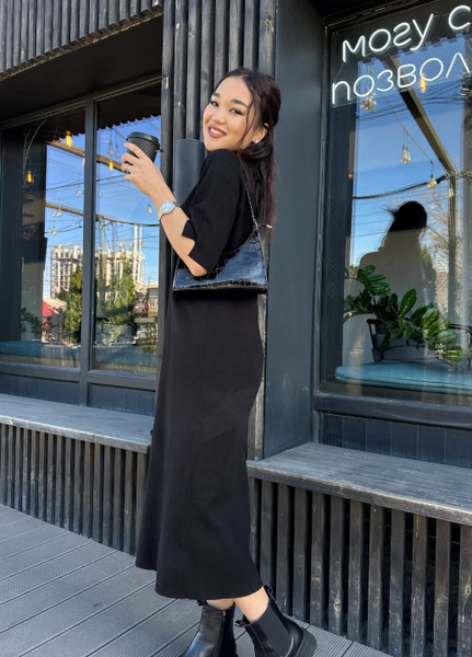 платье черное 