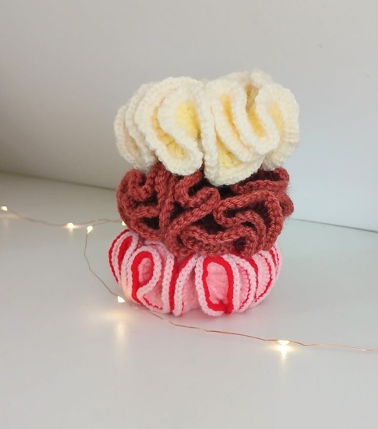 Chouchous en crochet colorés