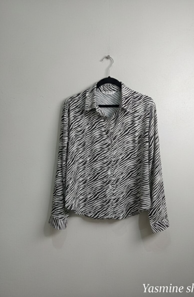 Chemisier imprimé zèbre femme