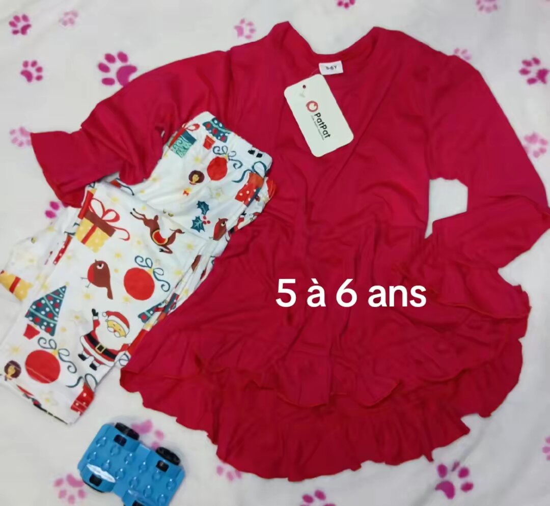 Pyjama Enfant Noël 5-6 Ans