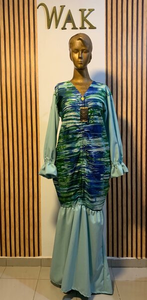 Robe Longue Imprimée Élégante