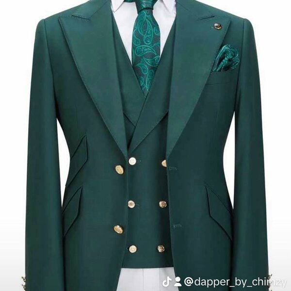 Men's suit green
