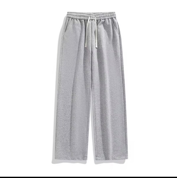 Pantalon ample gris unisexe