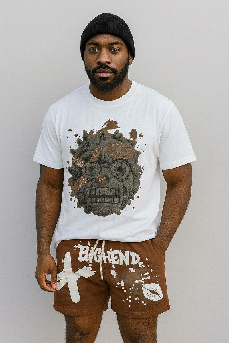 Ensemble T-shirts et Shorts Graphiques Homme