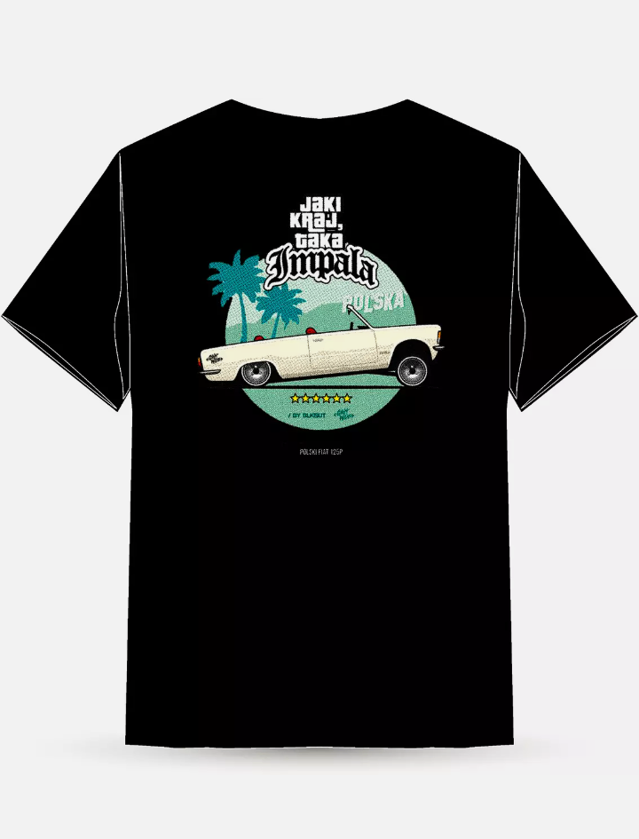 Polski Fiat 125p IMPALA Polska Poland Funny T-Shirt